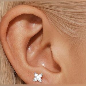 #19 Sterling Silver Stud Earrings